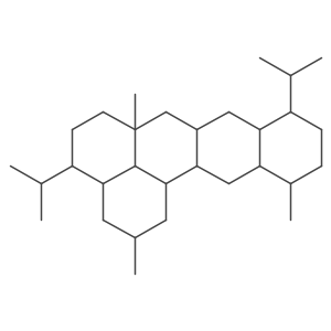 1H-Benzo[de]naphthacene, eicosahydro-2,6a,12-trimethyl-4,9-bis(1-methylethyl)-, (2R,3aR,4R,6aS,7aR,8aS,9S,12R,12aS,13aS,13bR,13cR)-rel- Structure