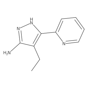 4-Ethyl-3-(pyridin-2-YL)-1H-pyrazol-5-amine Structure