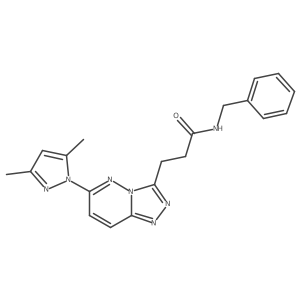 N-benzyl-3-[6-(3,5-dimethyl-1H-pyrazol-1-yl)[1,2,4]triazolo[4,3-b]pyridazin-3-yl]propanamide Structure