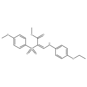 methyl (2Z)-3-[(4-ethoxyphenyl)amino]-2-[(4-methoxyphenyl)sulfonyl]acrylate结构式
