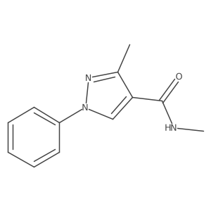 N,3-dimethyl-1-phenyl-1H-pyrazole-4-carboxamide结构式