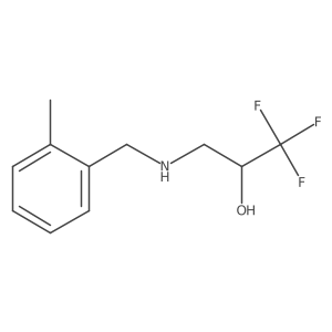 1,1,1-Trifluoro-3-((2-methylbenzyl)amino)propan-2-ol Structure