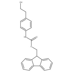 (9H-fluoren-9-yl)methyl N-[4-(2-hydroxyethyl)phenyl]carbamate Structure