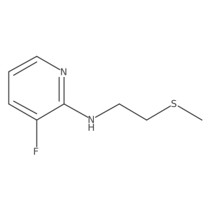 2-Pyridinamine, 3-fluoro-N-[2-(methylthio)ethyl]- Structure