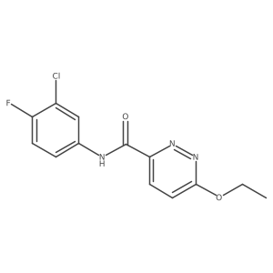 N-(3-chloro-4-fluorophenyl)-6-ethoxypyridazine-3-carboxamide Structure