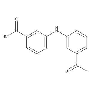3-[(3-Acetylphenyl)Amino]Benzoic Acid Structure