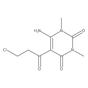 6-Amino-5-(3-chloropropanoyl)-1,3-dimethylpyrimidine-2,4(1H,3H)-dione Structure
