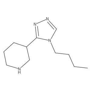 3-(4-butyl-4H-1,2,4-triazol-3-yl)piperidine结构式