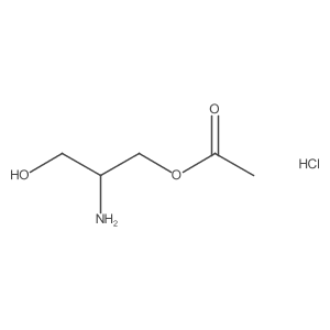 2-Amino-3-hydroxypropyl acetate hydrochloride Structure