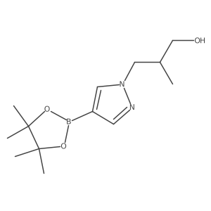 2-Methyl-3-(4-(4,4,5,5-tetramethyl-1,3,2-dioxaborolan-2-yl)-1H-pyrazol-1-yl)propan-1-ol Structure