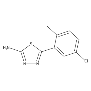 2-Amino-5-(5-chloro-2-methylphenyl)-1,3,4-thiadiazole结构式