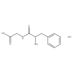 L-Phenylalanylglycine hydrochloride Structure