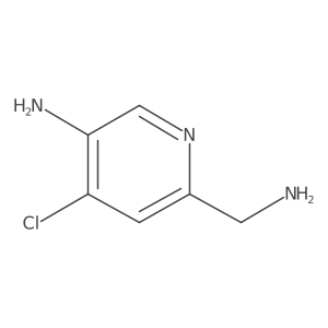 6-(Aminomethyl)-4-chloropyridin-3-amine结构式