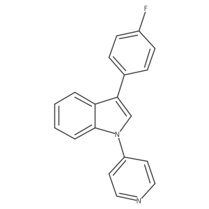 3-(4-Fluorophenyl)-1-(4-pyridyl)-1H-indole结构式