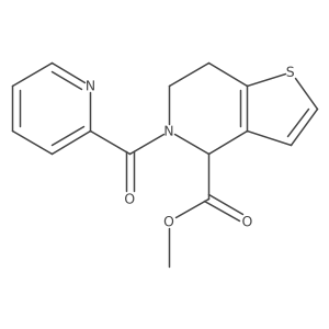 Methyl 5-picolinoyl-4,5,6,7-tetrahydrothieno[3,2-c]pyridine-4-carboxylate结构式