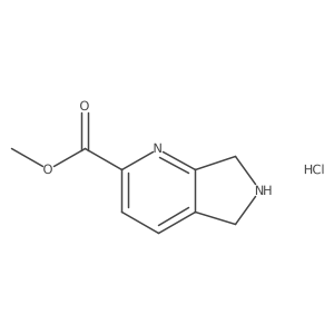 methyl 5H,6H,7H-pyrrolo[3,4-b]pyridine-2-carboxylate hydrochloride结构式