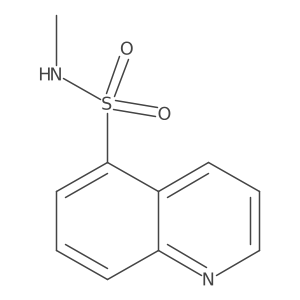 N-Methylquinoline-5-sulfonamide结构式