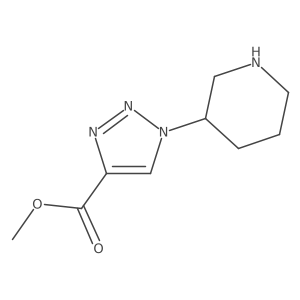 Methyl 1-(piperidin-3-yl)-1H-1,2,3-triazole-4-carboxylate Structure