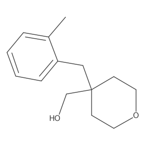 {4-[(2-Methylphenyl)methyl]oxan-4-yl}methanol Structure