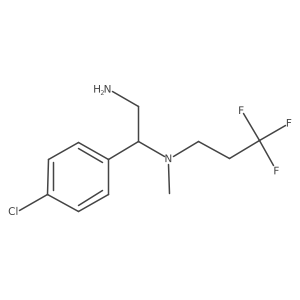 [2-Amino-1-(4-chlorophenyl)ethyl](methyl)(3,3,3-trifluoropropyl)amine Structure