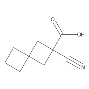 2-Cyanospiro[3.3]heptane-2-carboxylic acid Structure
