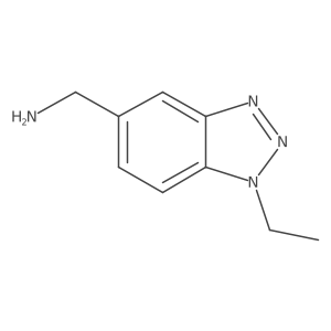 (1-ethyl-1H-benzo[d][1,2,3]triazol-5-yl)methanamine Structure