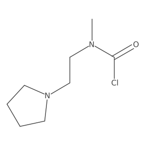N-methyl-N-[2-(pyrrolidin-1-yl)ethyl]carbamoyl chloride Structure