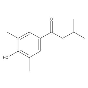 1-(4-Hydroxy-3,5-dimethylphenyl)-3-methylbutan-1-one Structure