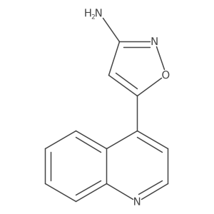 5-(Quinolin-4-yl)-1,2-oxazol-3-amine结构式