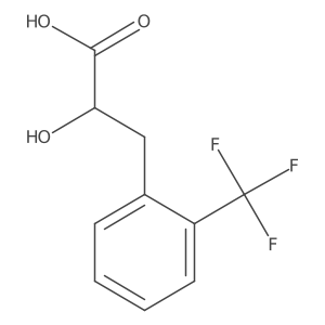 2-Hydroxy-3-[2-(trifluoromethyl)phenyl]propanoic acid Structure