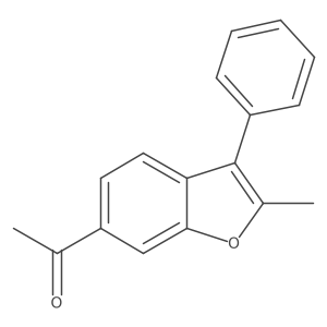 1-(2-Methyl-3-phenyl-1-benzofuran-6-yl)ethanone Structure
