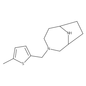 3-((5-Methylthiophen-2-yl)methyl)-3,9-diazabicyclo[4.2.1]nonane Structure