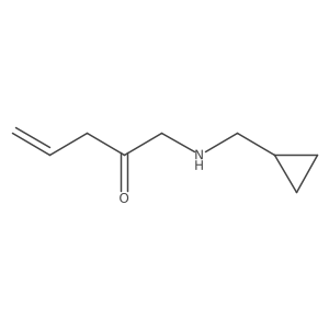 1-(cyclopropylmethylamino)pent-4-en-2-one Structure