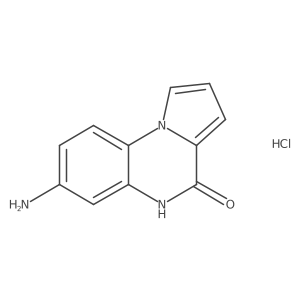 7-Aminopyrrolo[1,2-a]quinoxalin-4(5H)-one hydrochloride结构式