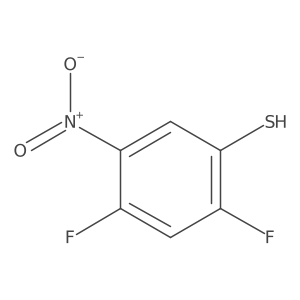 2,4-Difluoro-5-nitrobenzenethiol Structure