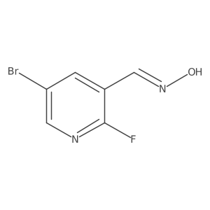 5-Bromo-2-fluoro-3-pyridinecarboxaldehyde oxime Structure