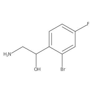 (1S)-2-Amino-1-(2-bromo-4-fluorophenyl)ethanol结构式