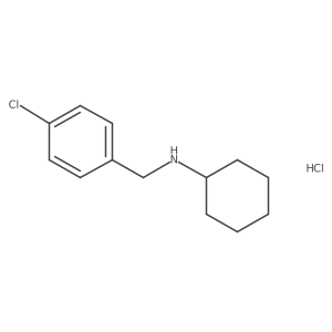 N-(4-Chlorobenzyl)cyclohexanamine hydrochloride结构式