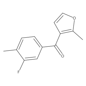 Methanone, (3-fluoro-4-methylphenyl)(2-methyl-3-furanyl)- Structure
