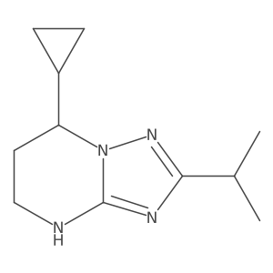 7-cyclopropyl-2-(propan-2-yl)-4H,5H,6H,7H-[1,2,4]triazolo[1,5-a]pyrimidine Structure