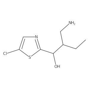 2-(Aminomethyl)-1-(5-chloro-1,3-thiazol-2-yl)butan-1-ol Structure