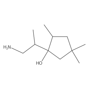 1-(1-Aminopropan-2-yl)-2,4,4-trimethylcyclopentan-1-ol Structure