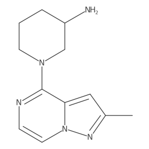 1-(2-Methylpyrazolo[1,5-a]pyrazin-4-yl)piperidin-3-amine Structure