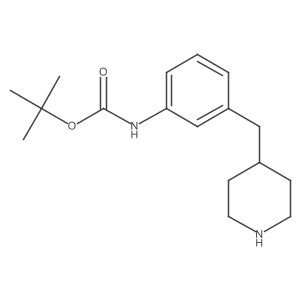 tert-butyl N-{3-[(piperidin-4-yl)methyl]phenyl}carbamate Structure
