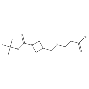 3-({1-[(Tert-butoxy)carbonyl]azetidin-3-yl}methoxy)propanoic acid Structure