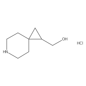 6-Azaspiro[2.5]octan-1-ylmethanol hydrochloride结构式