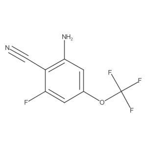 2-Amino-6-fluoro-4-(trifluoromethoxy)benzonitrile Structure