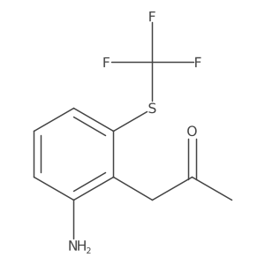 1-(2-Amino-6-(trifluoromethylthio)phenyl)propan-2-one Structure