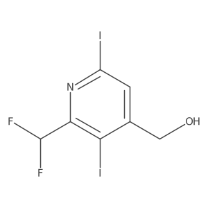2-(Difluoromethyl)-3,6-diiodopyridine-4-methanol Structure