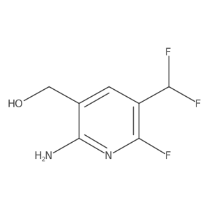 (2-Amino-5-(difluoromethyl)-6-fluoropyridin-3-yl)methanol Structure
